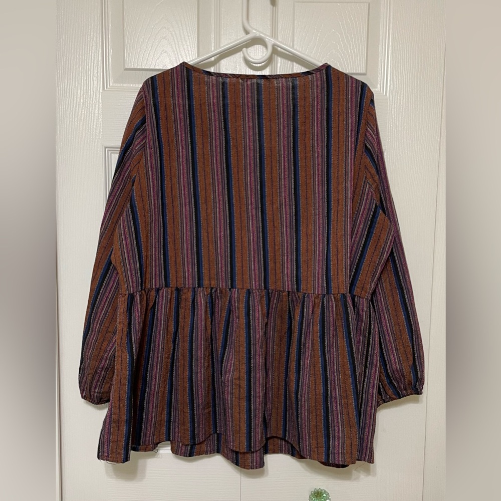 Bloomchic Multicolor Striped Blouse - image 2